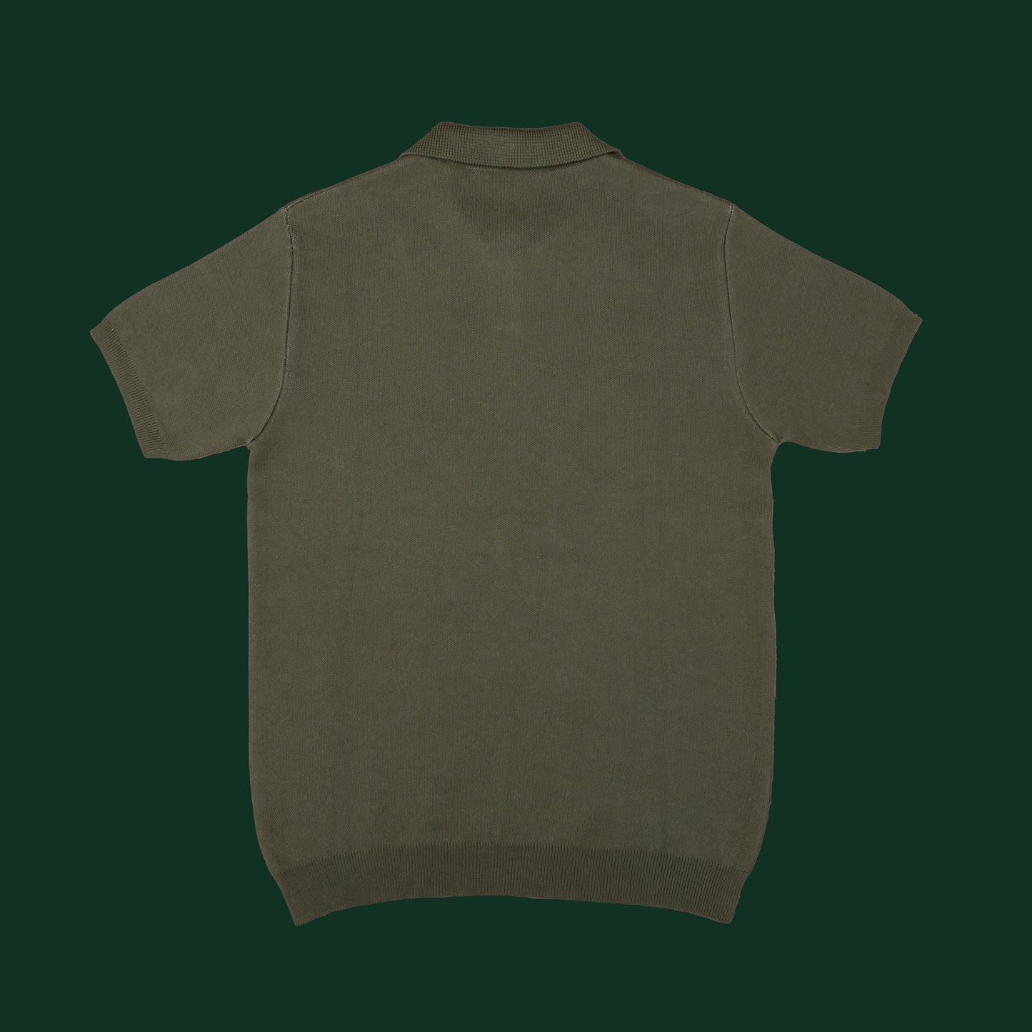 POLO -TRICOT JACQUARD- (Vert)