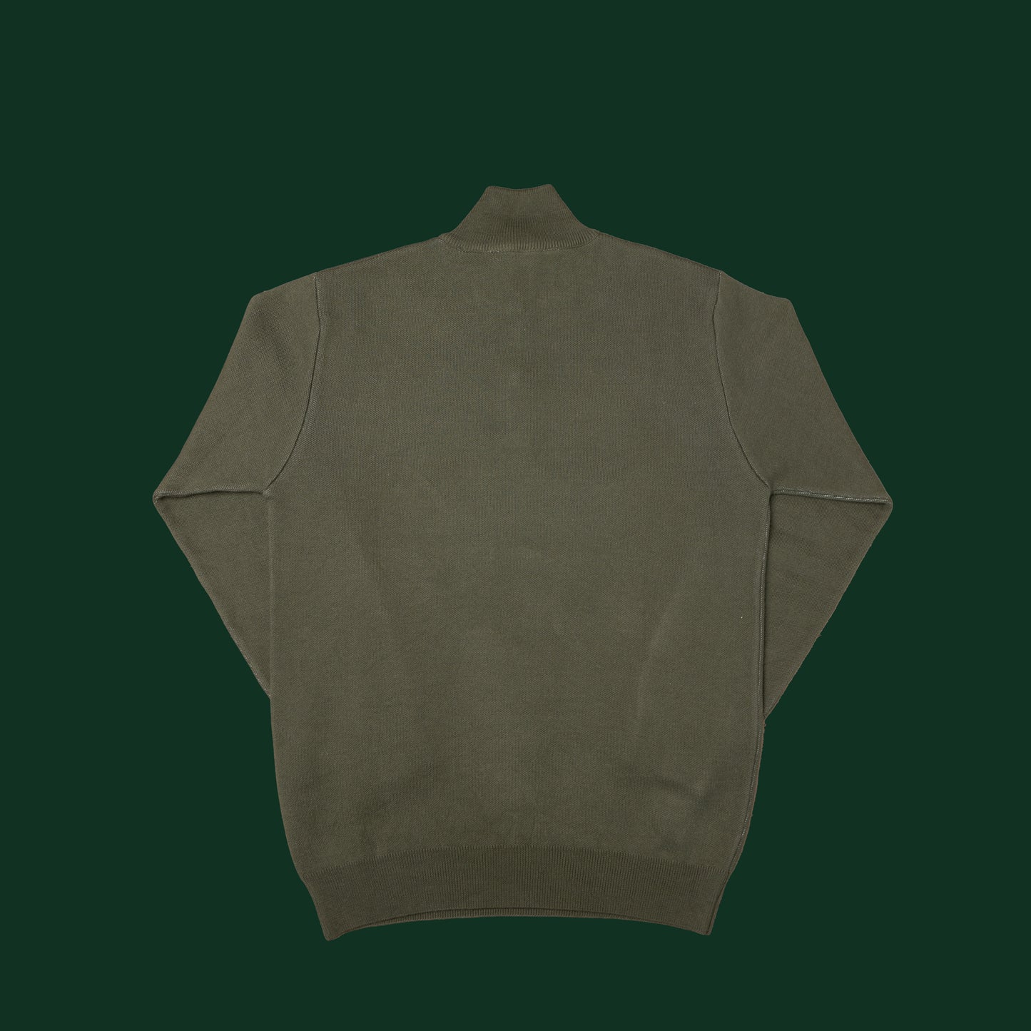 HALF-ZIP -TRICOT JACQUARD- (Vert)